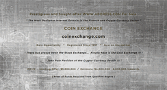 Desktop Screenshot of coinexchange.com